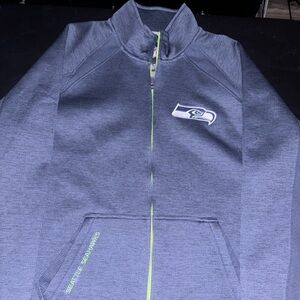 NFL Seattle Seahawks Zip Up Sweatshirt Mens Large